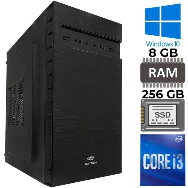 Imagem de Computador Core i3-2120, Memória RAM 8GB, SSD 256GB, GT-H61 Com Slot M2, Rede Gigabit, MT-32BK, Windows