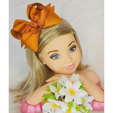 Imagem de Laço Belli Bico de Pato Terracota Claro - Acessório de Cabelo - no-bra