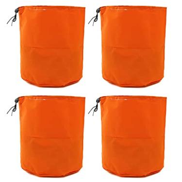 Imagem de Chuancheng 4 peças, cortador de grama, motor, à prova de poeira, capa sacos adequados para serra de mastro Stihl Echo Weed Eater Edger (amarelo)