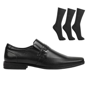 Imagem de Kit Sapato Ferracini Liverpool Masculino + 3 Pares de Meias