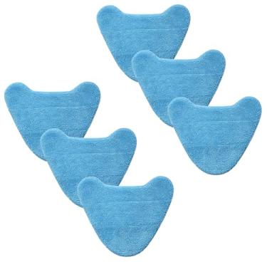 Imagem de Pacote com 6 refis reutilizáveis de substituição para esfregão a vapor compatíveis com Hoover WH01100 WH20200, almofadas de limpeza laváveis de microfibra para Vax S2 S2C S3 S3S, 32,6 × 21,7 cm