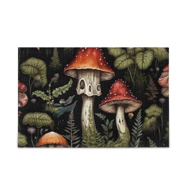 Imagem de WELLDAY Quebra-cabeça vintage flor cogumelos 500 peças grande jogo de arte para adultos adolescentes