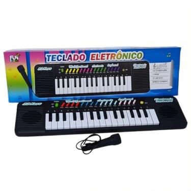 Imagem de Piano Eletrônico Infantil 30 Teclas com Sons e Microfone