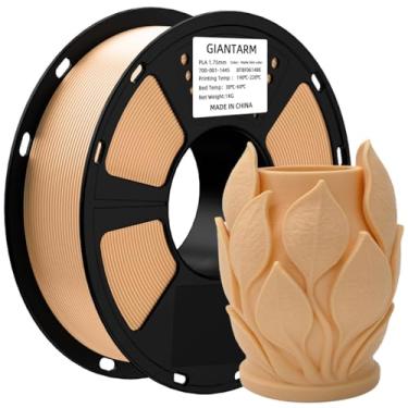 Imagem de GIANTARM Filamento PLA, película fosca para impressora 3D 1,75 mm, carretel fosco PLA 1 kg (1 kg), precisão dimensional +/- 0,02 mm, filamento 3D para laboratório Bambu