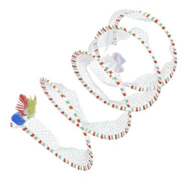 Imagem de GANAZONO Brinquedos de gato para túnel de brincar em ambientes internos, brinquedos interativos para gatinhos, exercícios divertidos de arranhar e morder, exercícios aleatórios