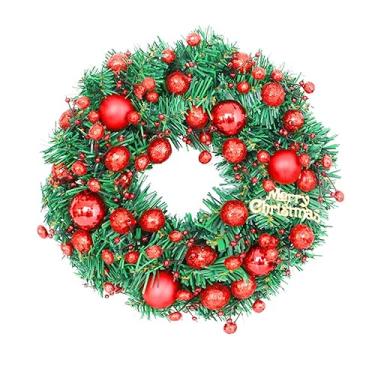 Imagem de Coronas para Porta Frente Corona Artificial com Ornamentos Decorações de Festival Janela Parede Casa Tema Decoração Festa