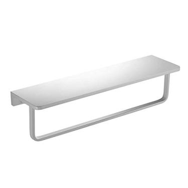 Imagem de Toalheiro para pendurar na parede, espaço branco, prateleira de banheiro de alumínio, penteadeira, espelho, toalheiro frontal, toalheiro, cabide de torre durável