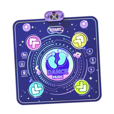 Imagem de simhoa Tapete de Dança Infantil Eletrônico com Luzes LED e Toque Sensível ao Toque