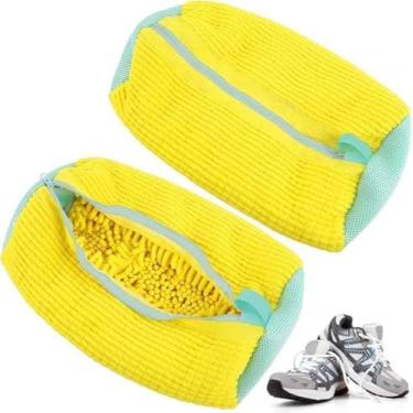 Imagem de Bolsa para Lavar Tênis na Máquina com Zíper Reforçado – Saco Protetor Lavável, Reduz Ruídos e Evita Danos