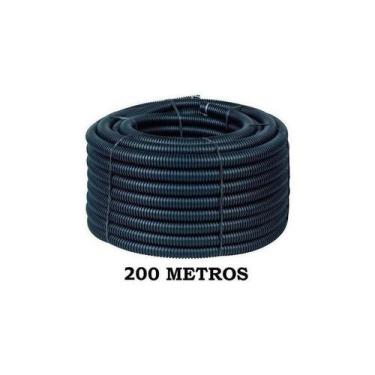 Imagem de 300 Metros Conduíte Corrugado 3/4 Reforçado Rolo Conduíte - PREMIUM