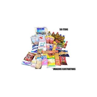 Imagem de Cesta Básica Alimento Grande Completa Total 50 Itens Atacado - Higipac