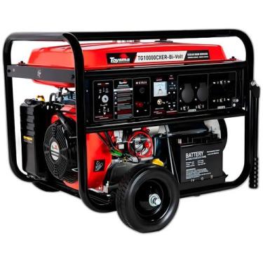 Imagem de Gerador Gasolina TG10000CXER 8kVA Bivolt Partida Com Rodas - Toyama