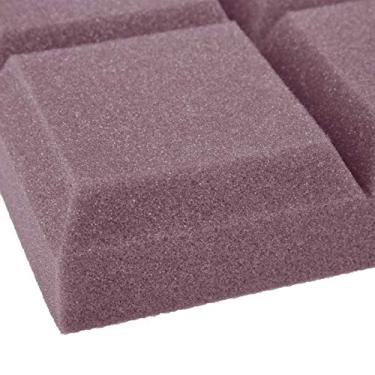 Imagem de Esponja de boa qualidade à prova de som, painéis de espuma acústica, salas de controle firme para redução de ruído, processamento acústico Home Studios (roxo retardador de chamas de alta densidade)