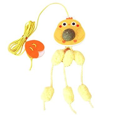 Imagem de Gato pendurado brinquedo - Adorável Suspensão Cat Toy Catnip com Corda Elástica e Gancho,Brinquedo de gatinho interativo e retrátil para exercício de gatinho e brincadeira de salto A/r