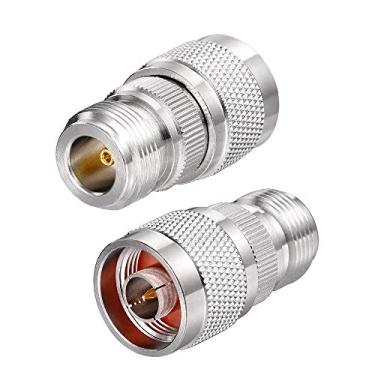 Imagem de Adaptador N-Macho para N fêmea RF Coaxial 8 peças 2 peças para antena 4G, antena WiFi, roteador de antena, cabo de extensão de antena