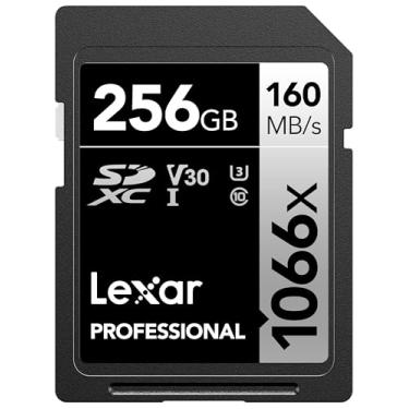 Imagem de Lexar Cartão SD profissional 1066x de 256 GB, UHS-I, C10, U3, V30, Full HD, 4K, até 160 MB/s cartão de memória SDXC de leitura, para câmeras DSLR e sem espelho (LSD1066256G-BNNNU)