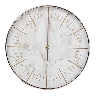 Imagem de Relógio De Parede Rose Gold 30cm Fundo Em Desenhos De Mármore