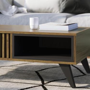 Imagem de Mesa de Centro Jeri  Noce Milano/Preto Fosco - Colibri