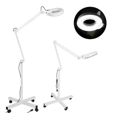 Imagem de Lupa Luminária Led Estética 5x 120 Leds Tripé Articulado - Ideal Mix