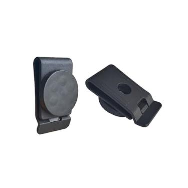 Imagem de XXHong Clipes magnéticos de cinto suporte magnético resistente organizador de cinto magnético preto para parafusos, chaves de fenda e acessórios de metal 2 peças