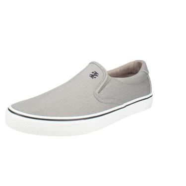 Imagem de IZOD Sunapee Tênis masculino casual com cadarço, Cinza, 40