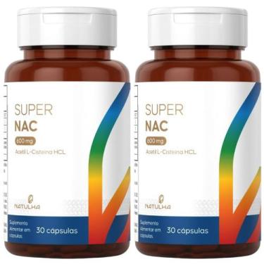 Imagem de KIT 2X Super NAC 600mg 30 Capsulas Natulha