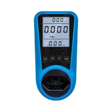 Imagem de Medidor Digital De Consumo De Energia Elétrica 220V 110V AC Com Plugue