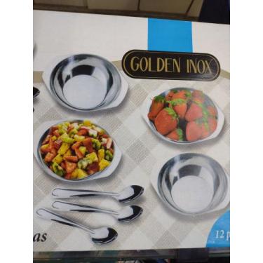 Imagem de Conjunto de taças 12 peças aço Inix - Golden Inox