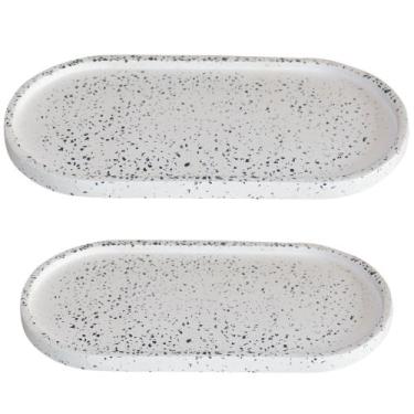 Imagem de Bandeja Para Banheiro Bandeja Decorativa Bandeja Oval Peônia Artesanal