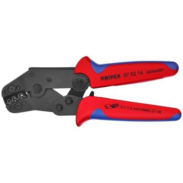 Imagem de KNIPEX Alicate de crimpagem para conectores tipo plugue aberto não isolados