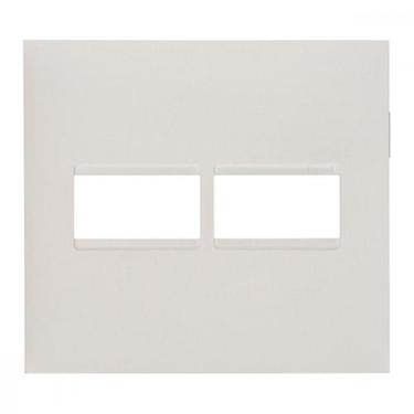 Imagem de Espelho Placa Pial Plus+ Branco 4X4 2Mod.Horz 618511Bc
