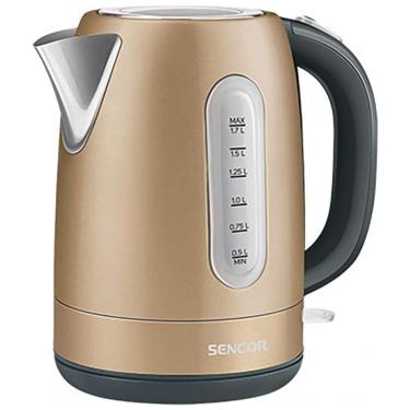 Imagem de Chaleira Elétrica 1.7L com Proteção de Fervura e Aço Inoxidável, 110v, SENCOR SWK1777CH, Bege