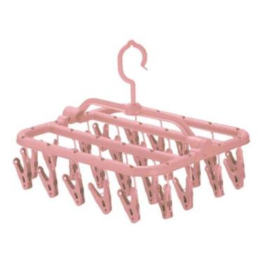 Imagem de Varal Calcinha Meia Cueca Peça Intima com 32 Prendedores Reforçado - o