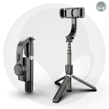 Imagem de Estabilizador Smartphone Celular Gimbal L08 Bluetooth Tripé Fotos Víde