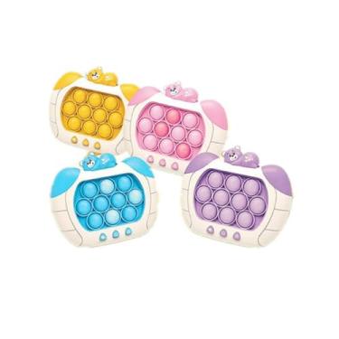 Imagem de Brinquedo Pop It Gamer Antiestresse Eletrônico Bolhas de Estourar Relaxantes e Divertidas para Crianças e Adultos Jogo Educativo de Fidget Toy Estímulo Tátil e Motor para Crianças Urso Cor Sortida