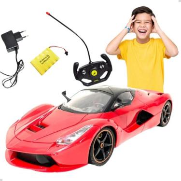 Imagem de Carro De Controle Remoto Infantil Brinquedo Carrinho Hot Tamanho Grande Bateria Recarregavel Luzes Todas As Direções