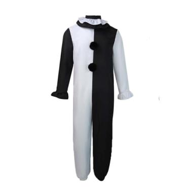 Imagem de Foyacos Fantasia artística de palhaço Terrifier 3 2024 para adultos e homens com máscara (branco, P)