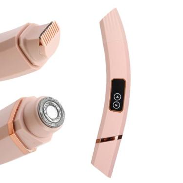 Imagem de Aparelho de Depilação Elétrico para Mulheres - Aparador Elétrico Feminino de Duas Cabeças,Carregamento USB Portátil Removedor de Pelos Pessoal para Pele Sensível Áreas Detalhadas Axilas e