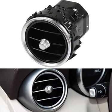 Imagem de Bright black,Front Left,TPUIZUS 1 Pcs Conjunto Da Grelha De Ventilação Do Ar Condicionado Central Do Console Do Carro para Mercedes Benz C Class W205 para GLC Class W253 2015-2021 2058301154