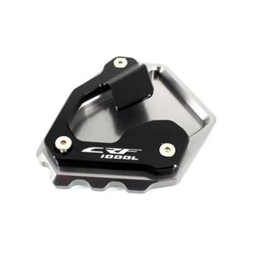 Imagem de Anti-derrapante Para crf1000l crf 1000l áfrica twin abs dct 2016 2017 2018 2019 cnc kickstand pé suporte lateral almofada de extensão(Gray CRF1000L)