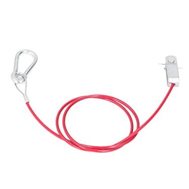 Imagem de Generic Cabo de Ruptura de Segurança de Alta Confiabilidade, Corda de Separação de Reboque de Aço Inoxidável Anti-queda, Adequado para Carros Universais, Cabo de Revestimento de Pvc Vermelho de 1m