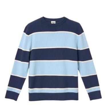 Imagem de Suéter Hering Marrom Tricô Infantil Menino Listrado-Masculino