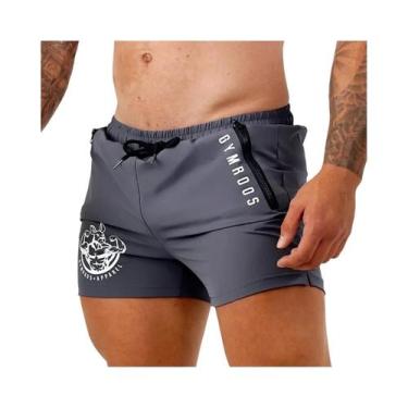 Imagem de Shorts Masculinos Esportivos Para Academia, Corrida, Treino De Verão, 