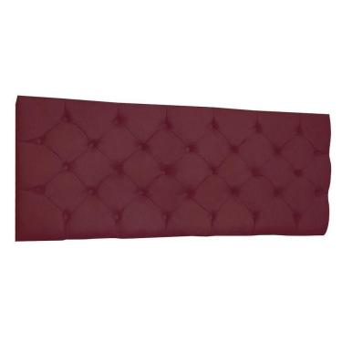 Imagem de Cabeceira Painel Capitonê Solteiro 0,90m Jade Suede Marsala