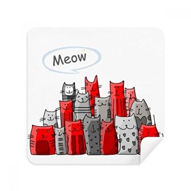 Imagem de Óculos de limpeza de tela de tecido de camurça para amantes de animais de estimação fofo de gato Mewing Protect Animal Pet Lover