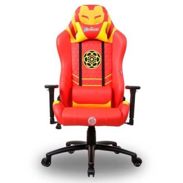 Imagem de Cadeira Gamer Dazz Marvel Homem De Ferro - Encosto Reclinável 180 - Co
