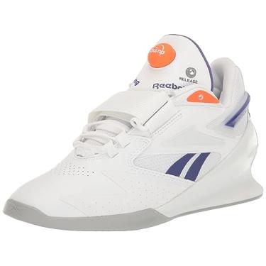 Imagem de Reebok Tênis feminino Legacy Lifter II, Branco/roxo ousado/laranja esmagado, 38