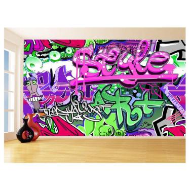 Imagem de Papel De Parede 3D Arte Graffiti Mural Grafite 3,5M Tra80