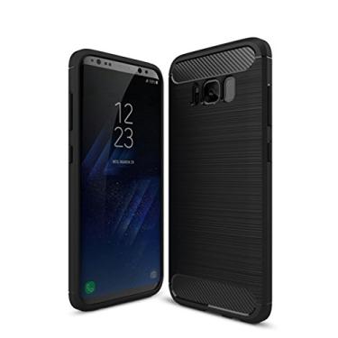 Imagem de Capa para Samsung Galaxy S8 Plus, sensação macia, proteção total, anti-arranhões e impressões digitais + capa de celular resistente a arranhões para Samsung Galaxy S8 Plus
