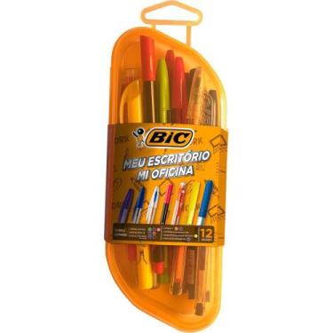 Imagem de Kit de Escrita Meu Escritório com 12 Peças - BIC